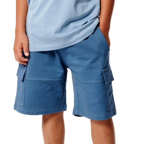 Body Action French Terry Junior Bermuda Shorts 034504-01-ChinaBlue