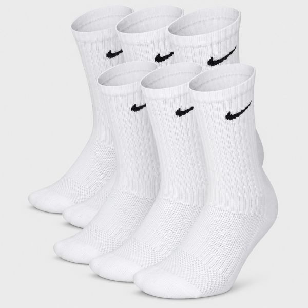 Nike Everyday Kids' Cushioned Crew Socks x 6 SX6910-100